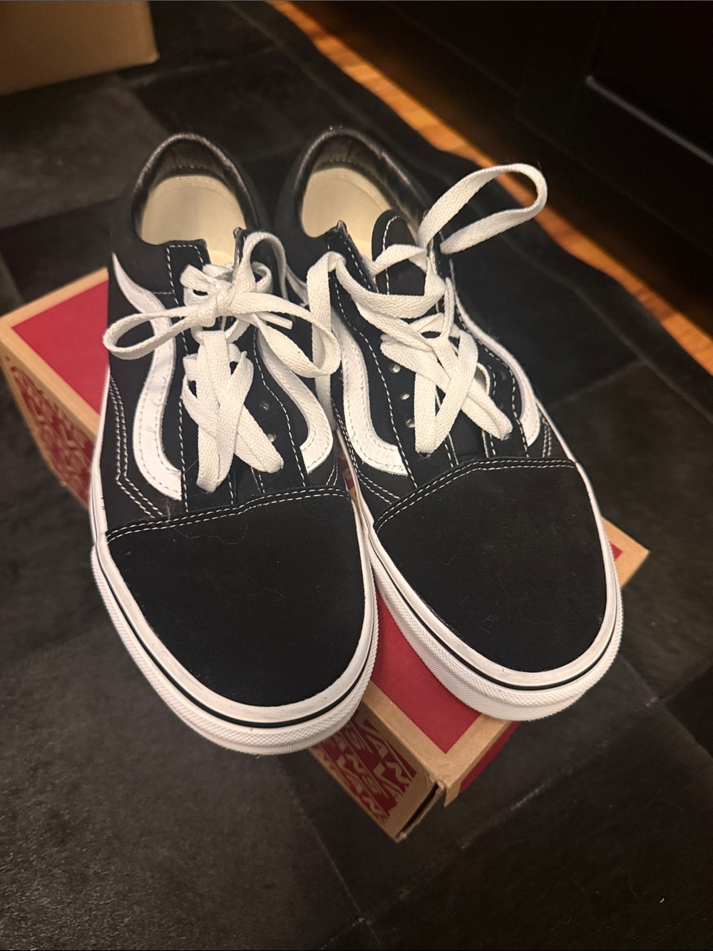 Vans Old Skool Sneakers - Black and White - Picture 2 of 5